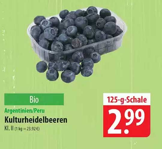 Kulturheidelbeeren