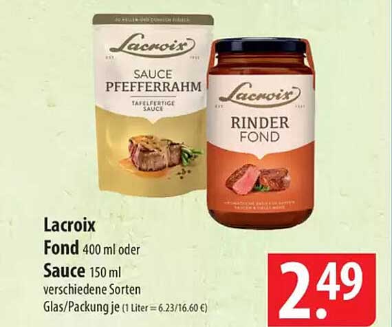 Lacroix Fond oder Sauce