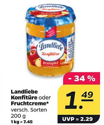 Landliebe Konfitüre oder Fruchtcreme*