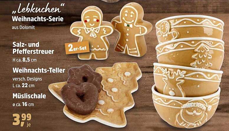 „Lebkuchen“ Weihnachts-Serie aus Dolomit