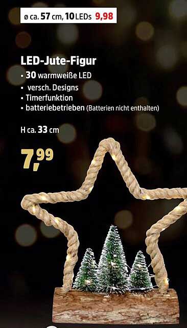 LED-Jute-Figur