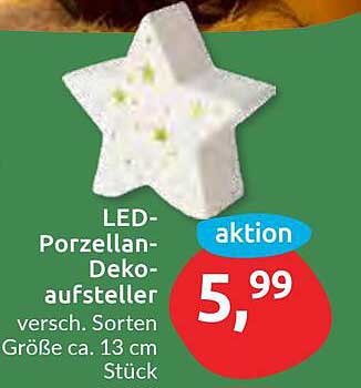 LED-Porzellan-Dekoaufsteller