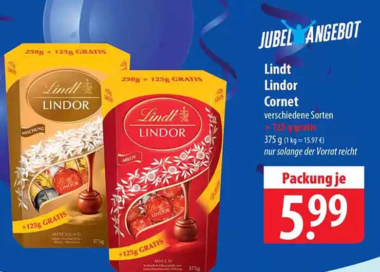 Lindt Lindor Cornet