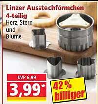 Linzer Ausstechförmchen 4-teilig