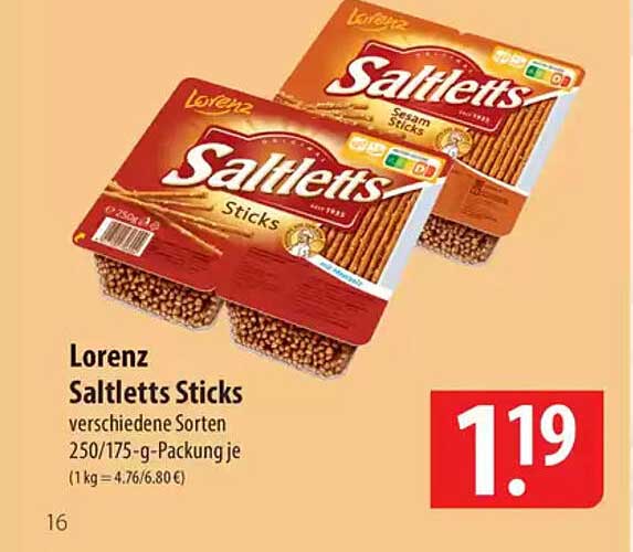 Lorenz Saltletts Sticks