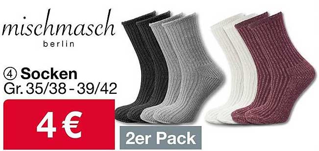 mischmasch Socken 2er Pack