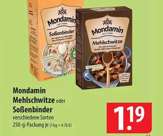 Mondamin Mehlschwitze oder Soßenbinder