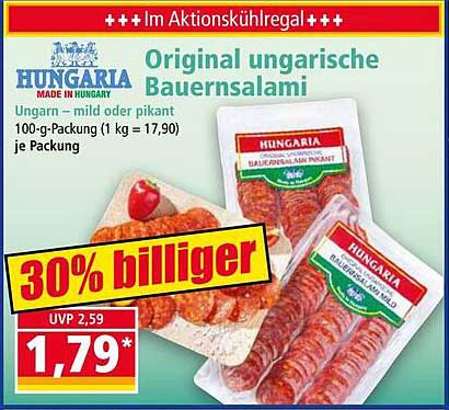 Original ungarische Bauernsalami