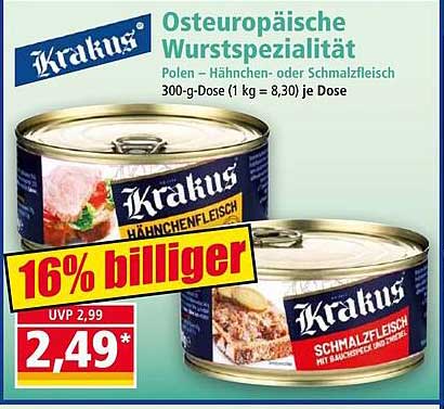 Osteuropäische Wurst Spezialität