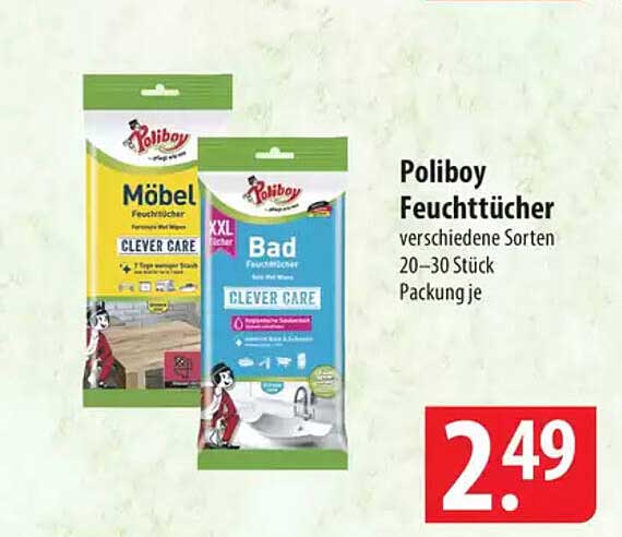 Poliboy Feuchttücher