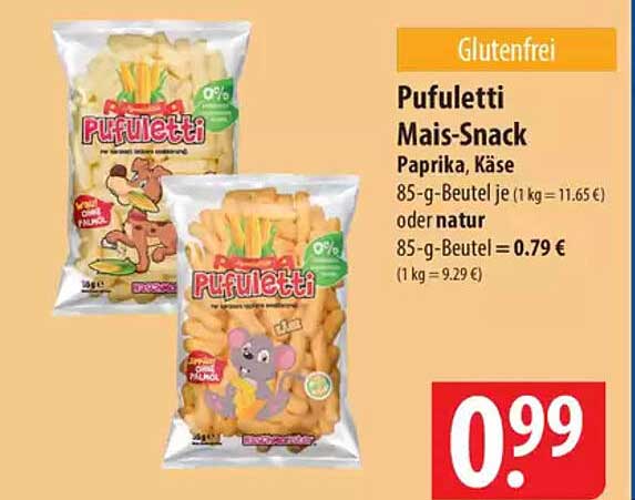 Pufuletti Mais-Snack