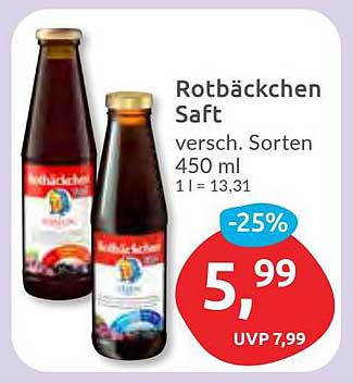 Rotbäckchen Saft