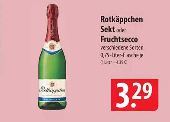 Rotkäppchen Sekt oder Fruchtsecco