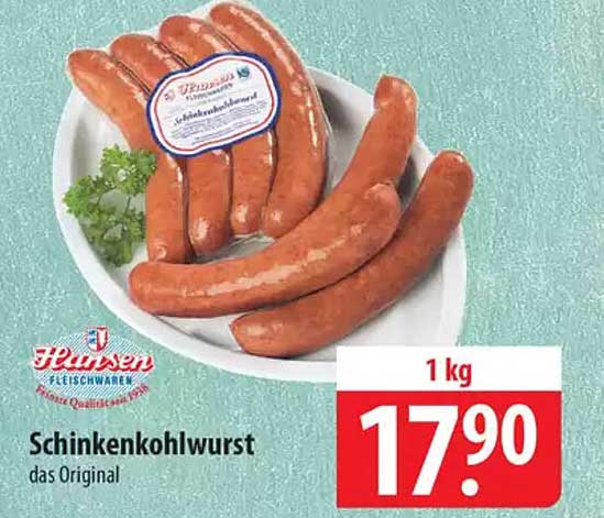 Schinkenkochwurst das Original