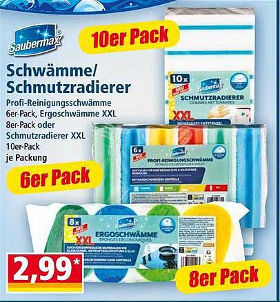 Schwämme/Schmutzradierer