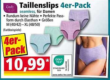 Taillenslips 4er-Pack