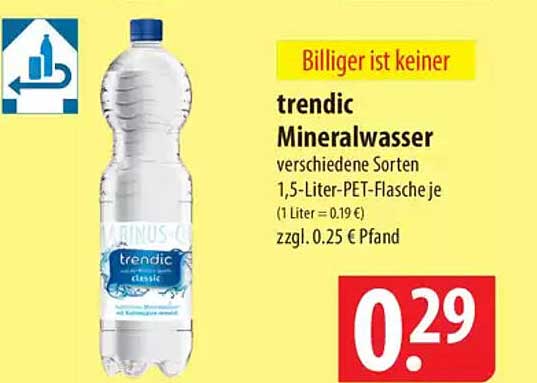 trendic Mineralwasser