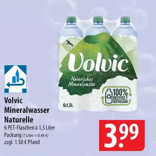 Volvic Mineralwasser Naturelle