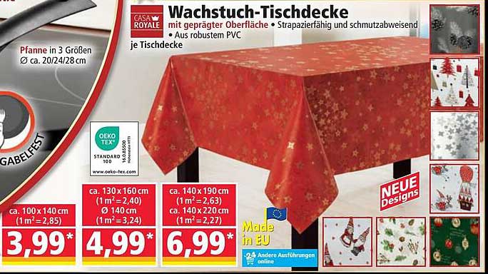 Wachstuch-Tischdecke