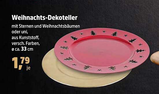 Weihnachts-Dekoteller