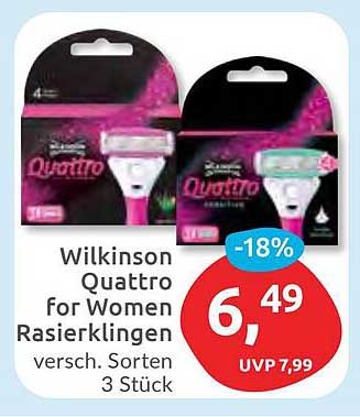 Wilkinson Quattro for Women Rasierklingen