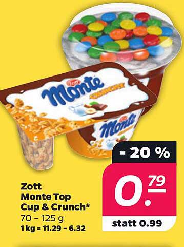 Zott Monte Top Cup & Crunch*