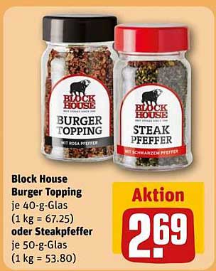 Block House Burger Topping