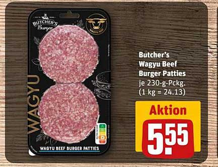 Butcher's Wagyu Beef Burger Patties