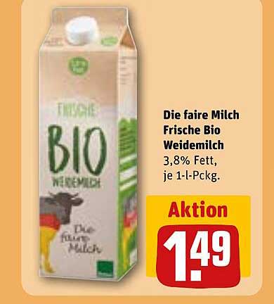 Die faire Milch Frische Bio Weidemilch