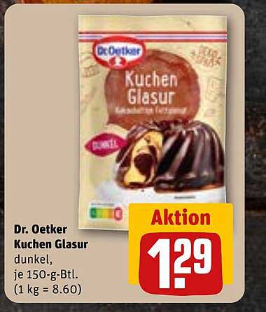 Dr. Oetker Kuchen Glasur dunkel