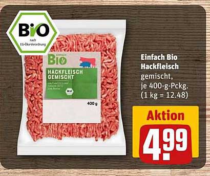 Einfach Bio Hackfleisch gemischt