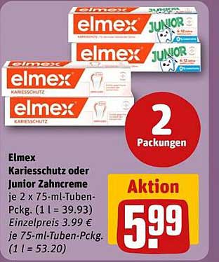 Elmex Kariesschutz oder Junior Zahnpasta