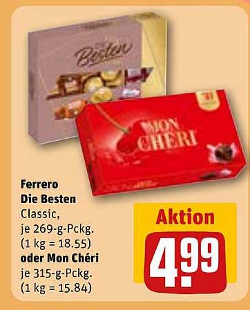 Ferrero Die Besten oder Mon Chéri