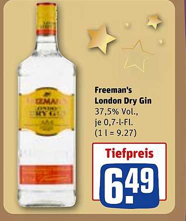 Freeman's London Dry Gin