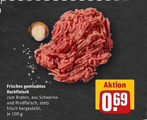 Frisches gemischtes Hackfleisch