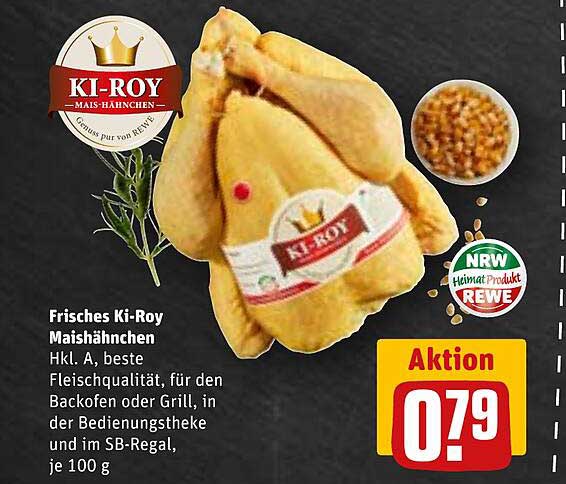 Frisches Ki-Roy Maishähnchen