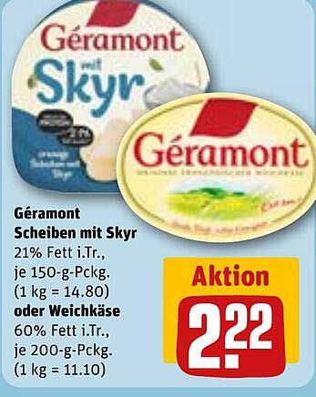 Géramont Scheiben mit Skyr