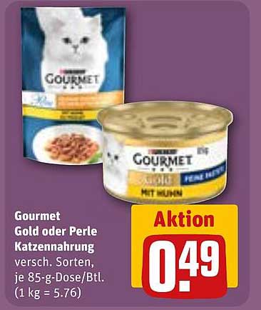 Gourmet Gold oder Perle Katzennahrung