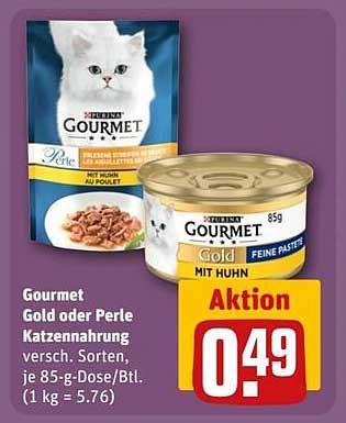 Gourmet Gold oder Perle Katzennahrung