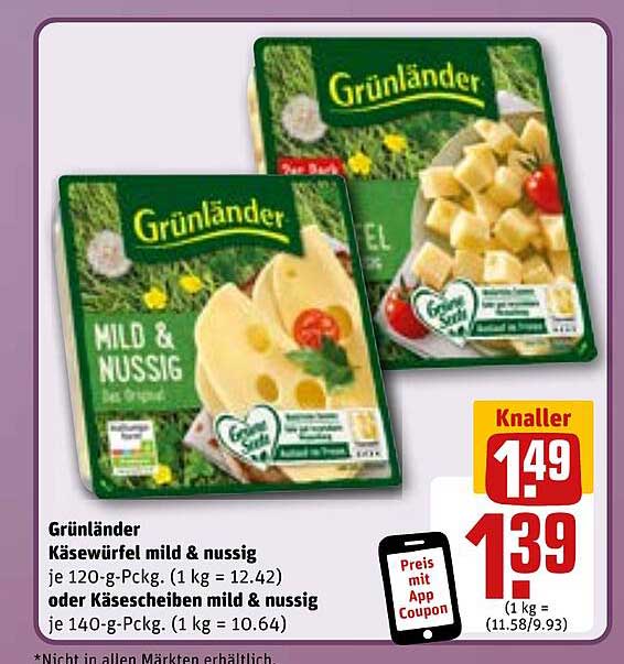 Grünländer Käsewürfel mild & nussig