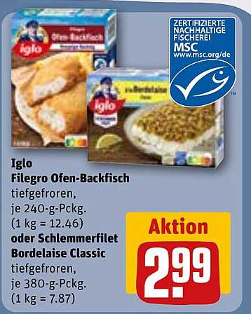 Iglo Filegro Ofen-Backfisch