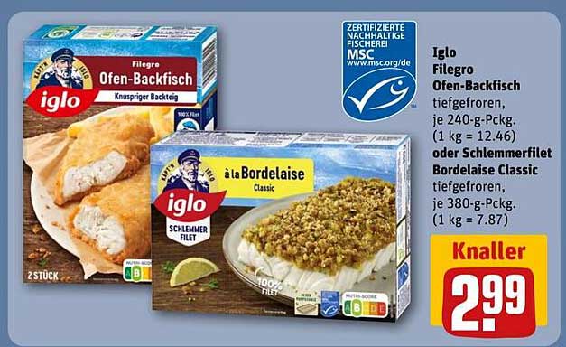 Iglo Filegro Ofen-Backfisch