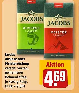 Jacobs Auslese oder Meisterröstung