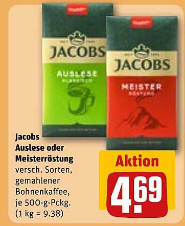 Jacobs Auslese oder Meisterröstung