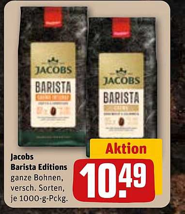 Jacobs Barista Editions ganze Bohnen