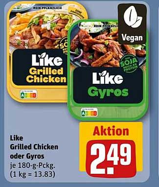 Like Grilled Chicken oder Gyros