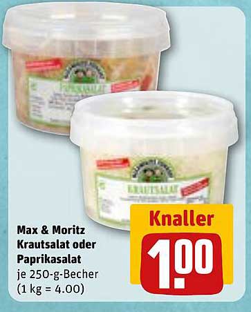 Max & Moritz Krautsalat oder Paprikasalat