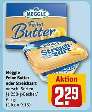 Meggle Feine Butter oder Streichzart