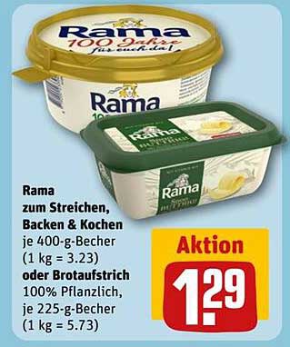 Rama zum Streichen, Backen & Kochen