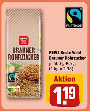 REWE Beste Wahl Brauner Rohrzucker